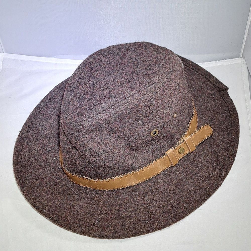 Stetson Safari Fedora Hat Mens Wool Blend Brown Breathable Outdoor